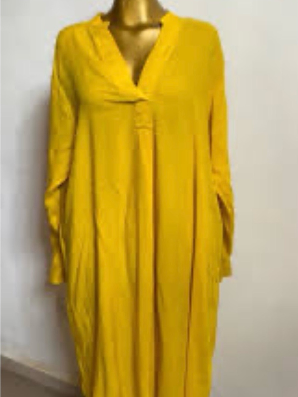 H&M Yellow Midi Dress